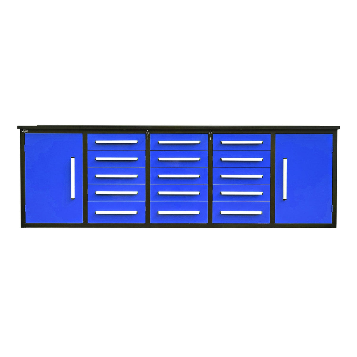 10ft Workbench Storage Cabinet with 15 Drawers & 2 Cabinets