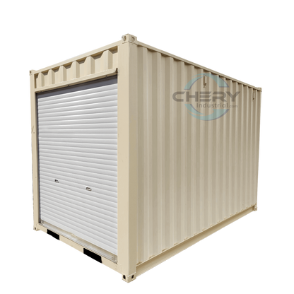 12' Small Cubic Shipping Container, Rollup Door