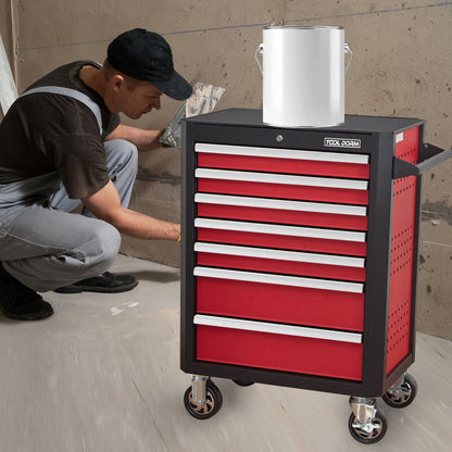 7-Drawer Rolling Tool Chest with Locking Wheels & Drawers
