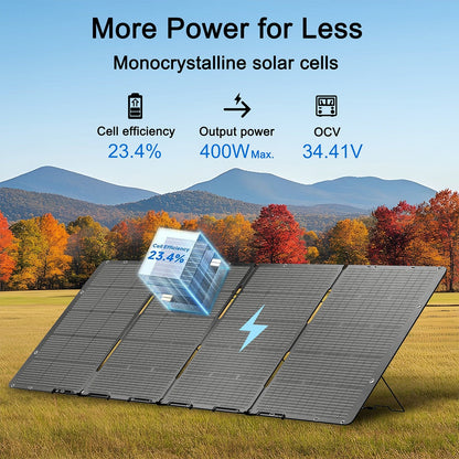 Nature's Generator Folding 400W Solar Panel