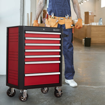 7-Drawer Rolling Tool Chest with Locking Wheels & Drawers