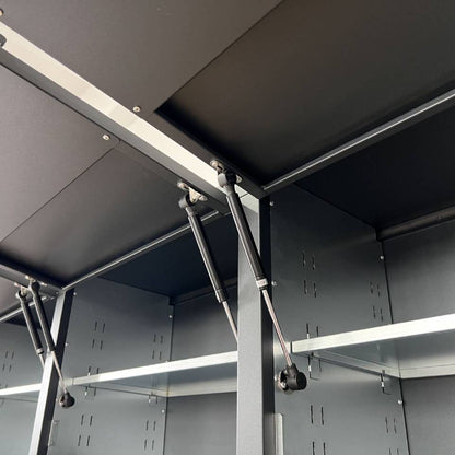 Overhead Pro 72" Rolling Tool Chest | 79" Tall | 25" Deep | 14 Drawers | Overheads | Pegboard & Power Strip