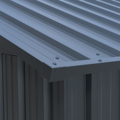 10'x20' Plus Upgraded Metal Shed with Double Front Doors & Side Entry Door