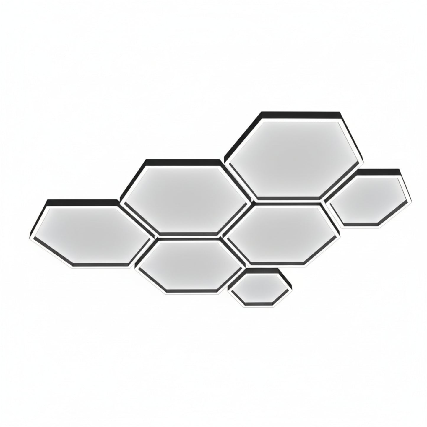 LuminForge HexGrid Modular Ceiling Light Kit