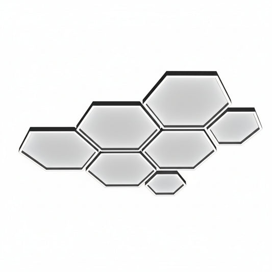 LuminForge HexGrid Modular Ceiling Light Kit