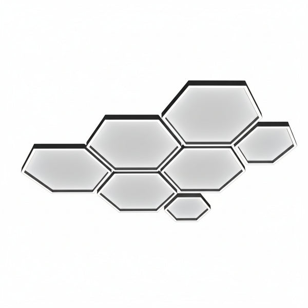 LuminForge HexGrid Modular Ceiling Light Kit
