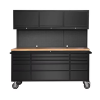 Steel Workbench Built to Organize, Pegboard Tool Storage, Soft-Close Drawers, Integrated Power Module