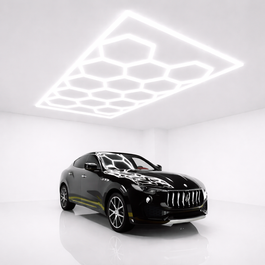 LuminForge HexGrid Pro Ceiling Garage Light