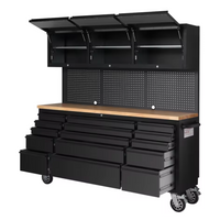 Steel Workbench Built to Organize, Pegboard Tool Storage, Soft-Close Drawers, Integrated Power Module