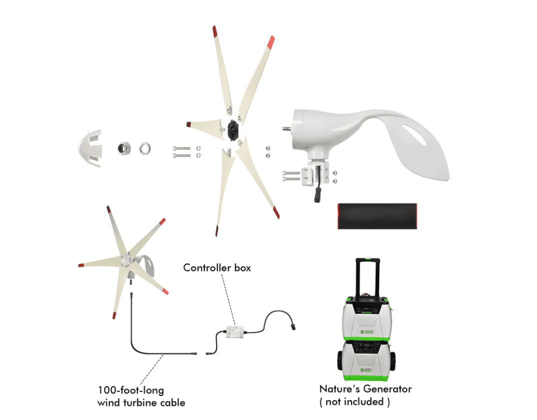 Refurbished - Nature's Generator 150W Wind Turbine