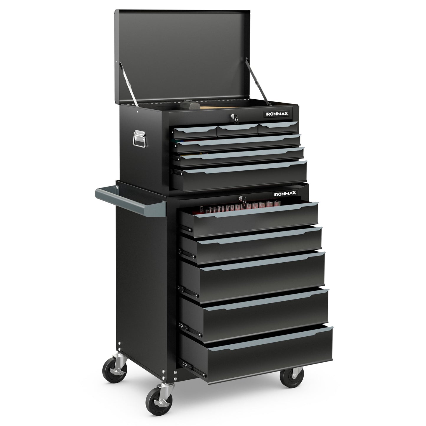 Rolling Steel Tool Chest with 11 Drawers & Locking System