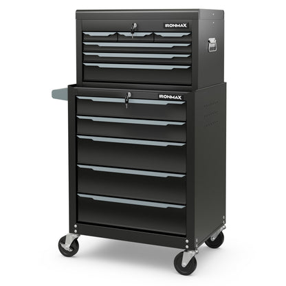 Rolling Steel Tool Chest with 11 Drawers & Locking System